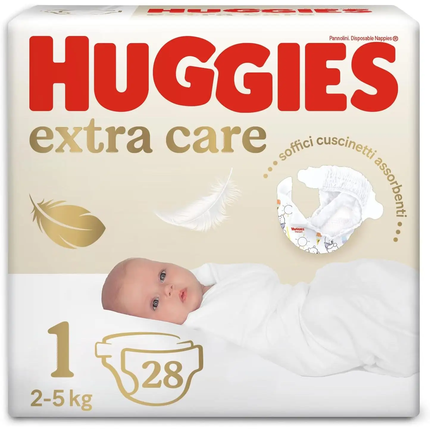 Huggies Extra Care diapers with Disney design size 1(2-5 kg) size 2 (3-6 KG) size 3 (5-9 kg) size 4(8-16kg) size 5 (11-25 kg)