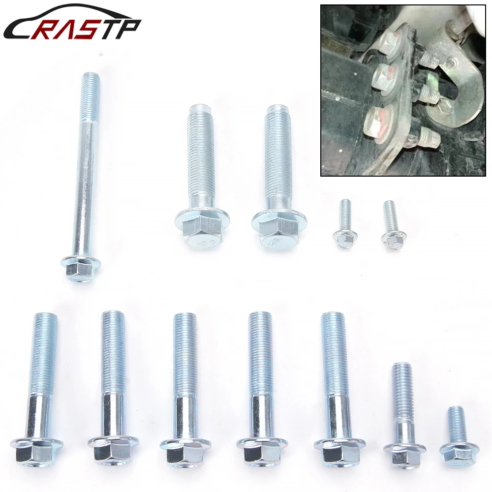 

RASTP-12Pcs Transmission Bolt Kit Fit Replacement For Honda Acura Integra B Series B16 B18 B20 5spd EM1090