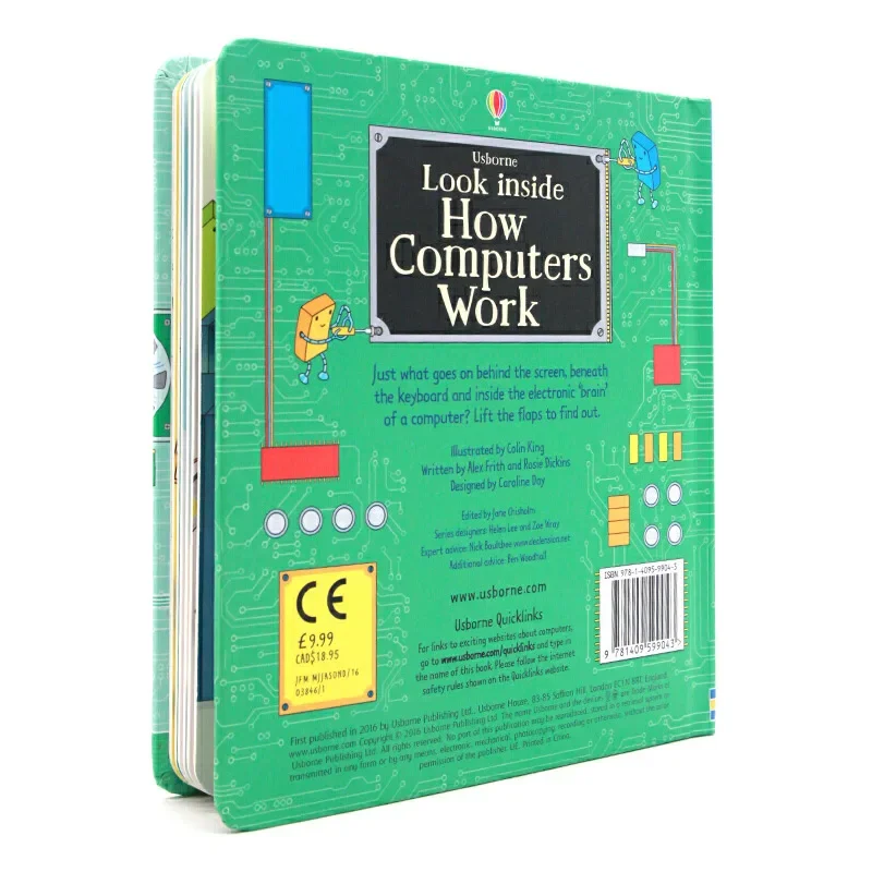 Look Inside How Computers Work, Children's books aged 3 4 5 6, English Popular science picture books, 9781409599043