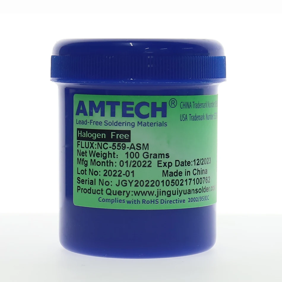 1 PCS AMTECH-NC-559-ASM Kingbo RMA-218 RMA-223-UV bga Solder Flux Paste Solder 100g for SMT Reballing