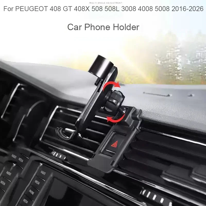Car GPS Screen Navigation Stand Special Phone Holder Decoration Modify For PEUGEOT 408GT 408X 508 508L 3008 4008 5008 2016-2026