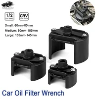 Llave de acero ajustable de 60-105mm para filtro de aceite de coche, herramienta de reparación de extracción de filtro de combustible, accesorios para camión y motocicleta