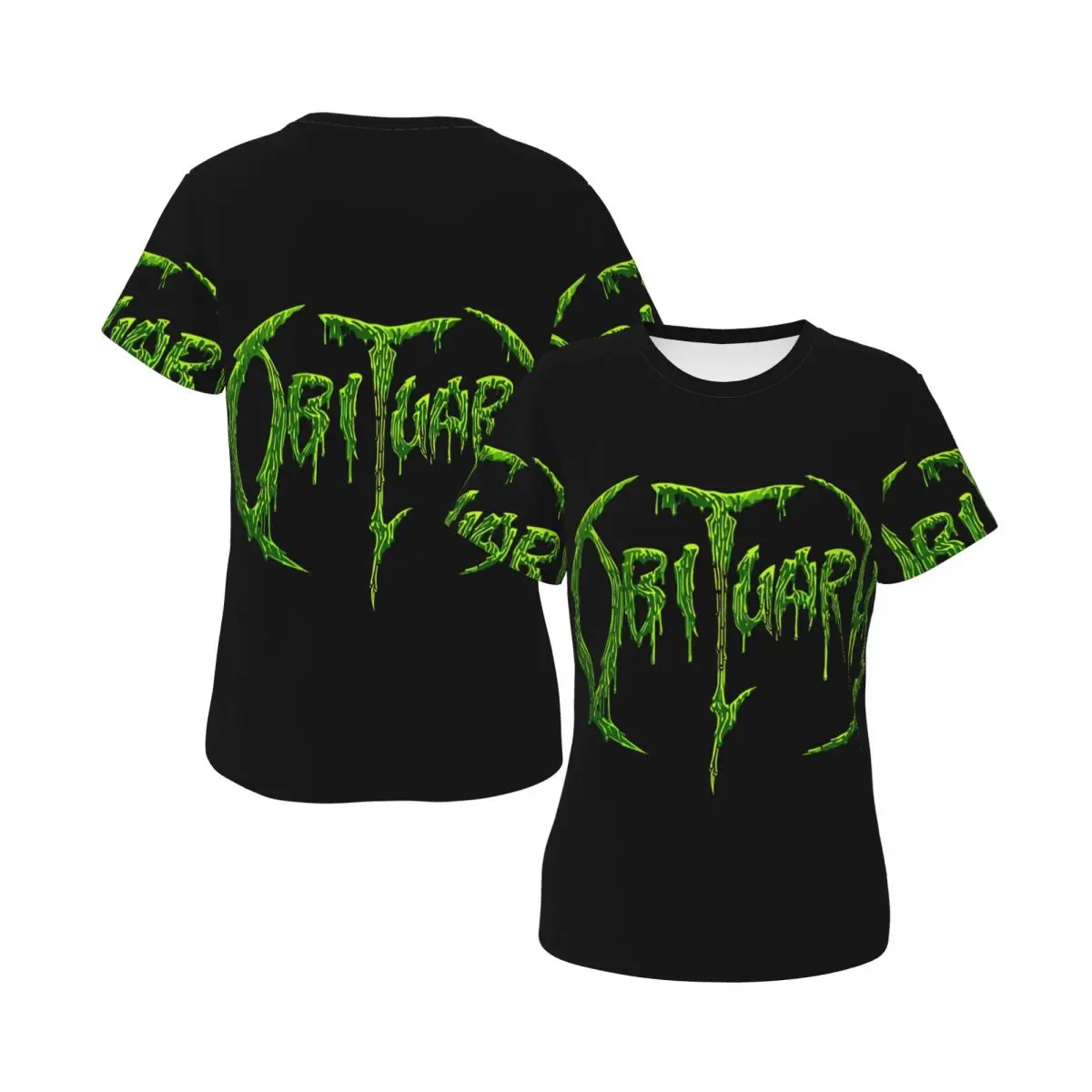 Obituary Death Metal Rock Band Music T-Shirt for Women Round Neck Streetwear T Shirts Women's Tees Short Summer Clothes Tops