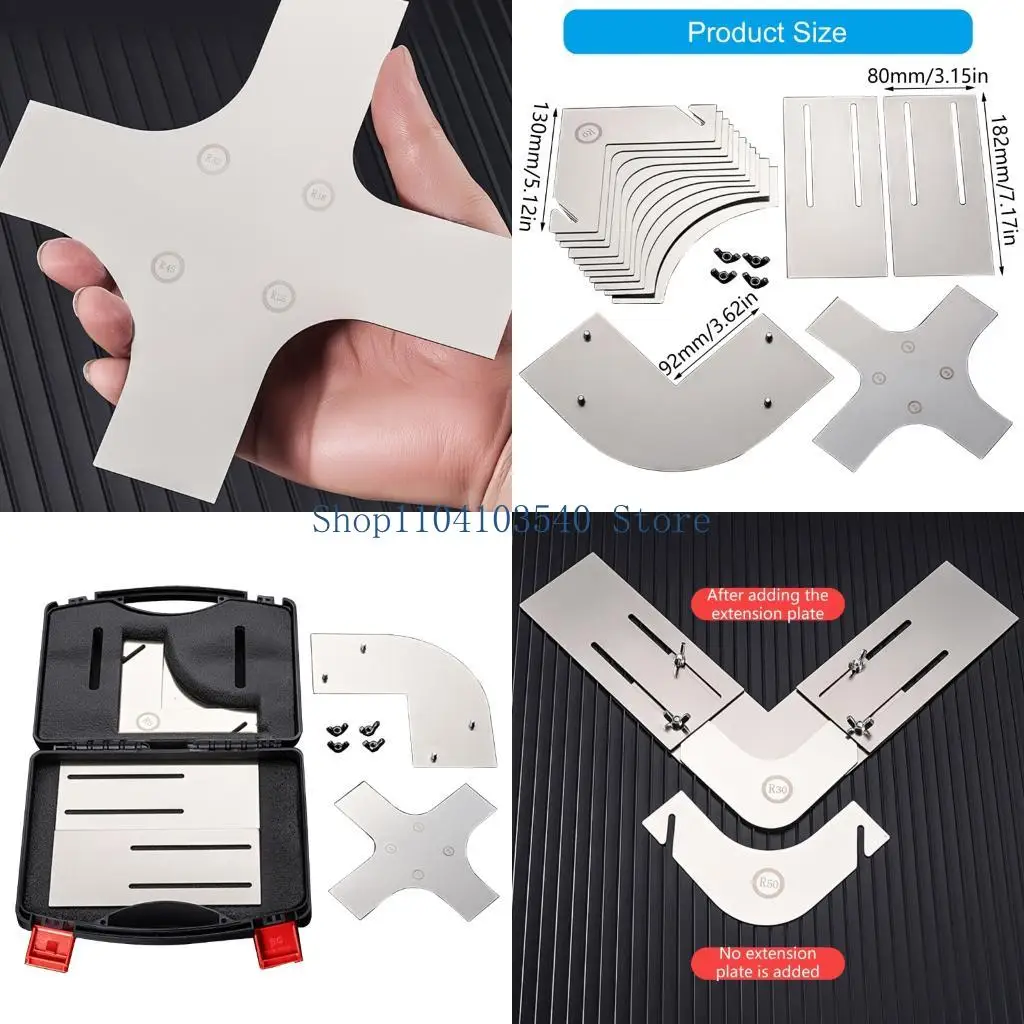 

02DC Multi Radius Corner Spatula Tool R0-R100 Легкий вес для беспроблемной работы на стенах