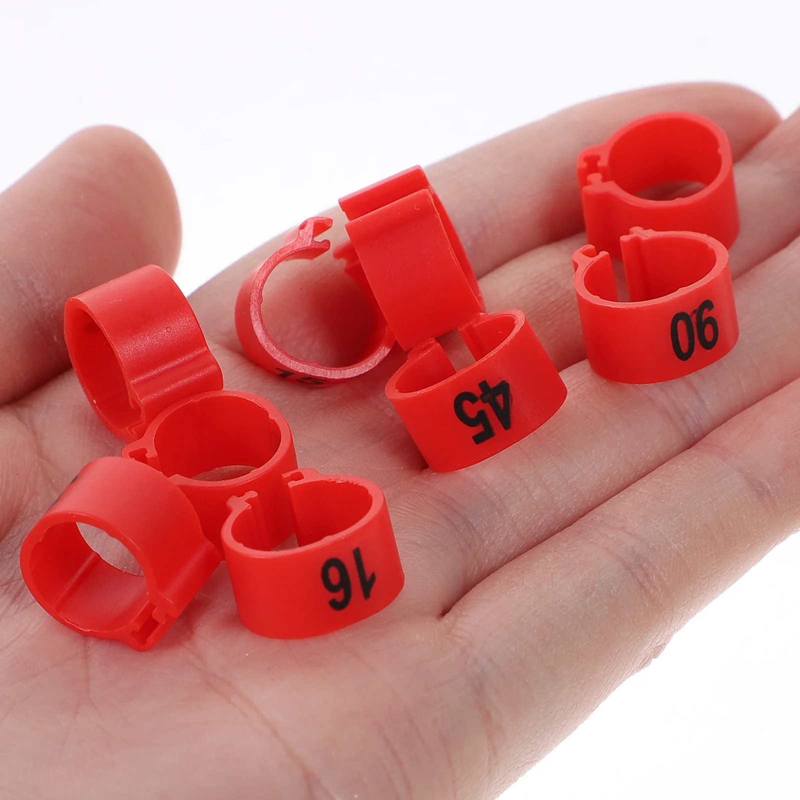 

100Pcs Meat Pigeon Leg Rings Aluminum Bird Leg Bands for Chicken Pigeon Duck Identification Reusable Poultry Foot Markers