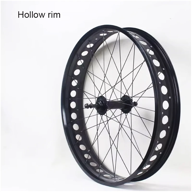 TAOZIK 20 26 4.0 Hollow Fat Bike Wheel 36H 135 190 MM MTB Snow and Beach Bycicle Wheelset