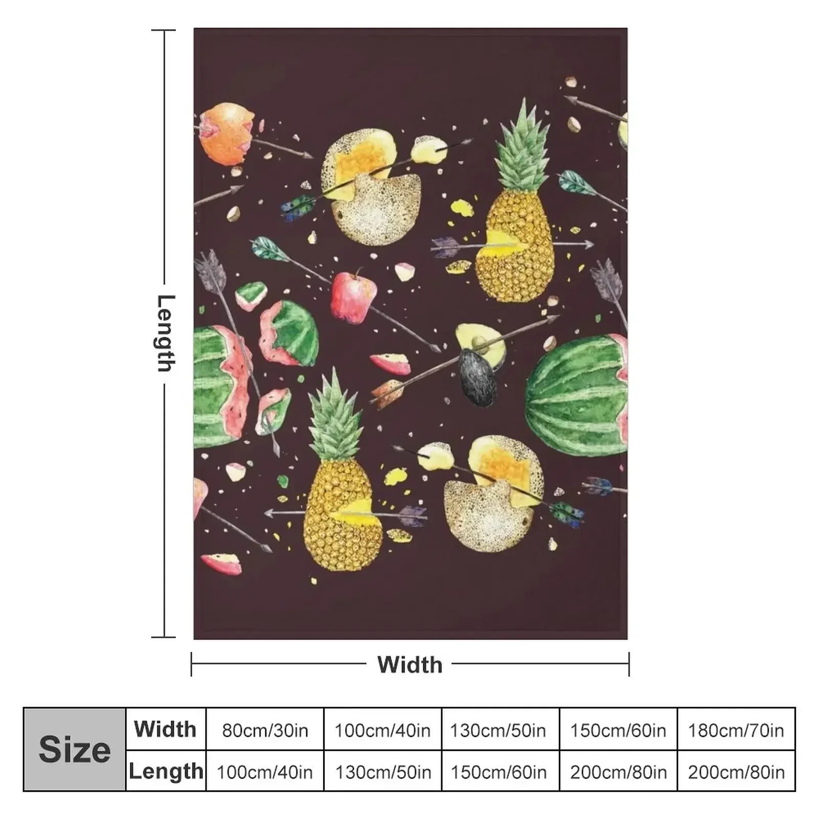 Smashed fruits Throw Blanket Plush halloween Luxury Soft Big Blankets Sofas Of Decoration Nap Blankets