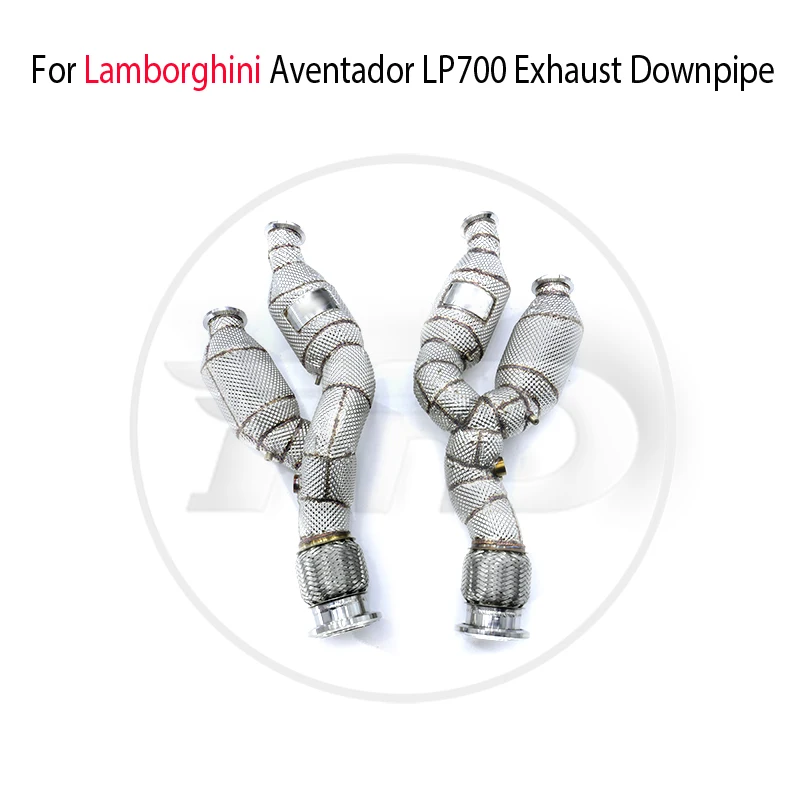 

High Quality Downpipe For Lamborghini Aventador LP700 Stainless Steel Exhaust System Heat Shield High Flow Performance HMD