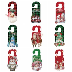 1pc/set DIY Diamond Painting Christmas Door Hanging Acrylic Material One Sided Hanging Ornament Diamond Art Christmas Decoration