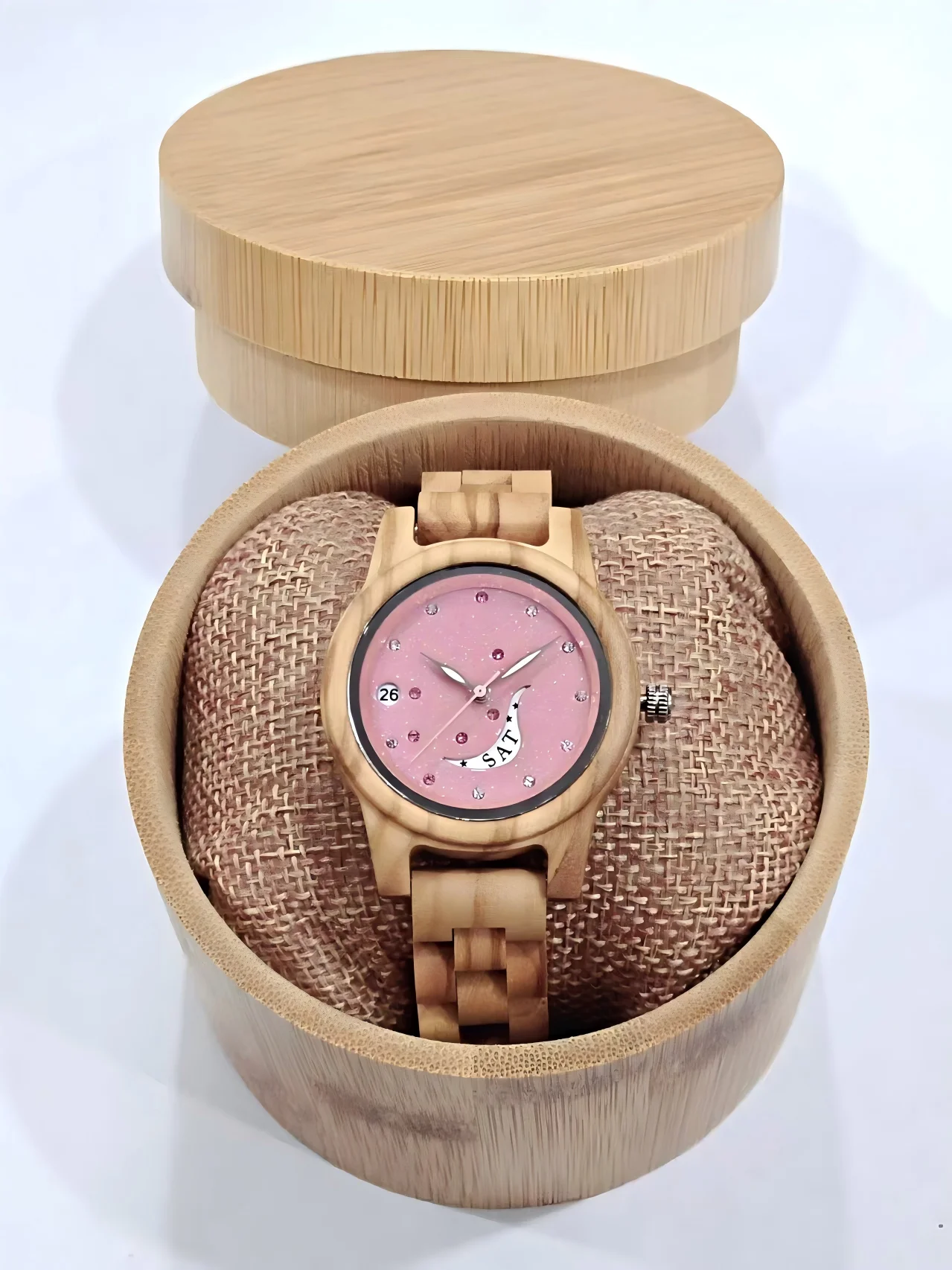 

Christmas Gift Custom logo Low Moq Dropshipping Japanese Movement Women Private logo Quartz Wood Watch