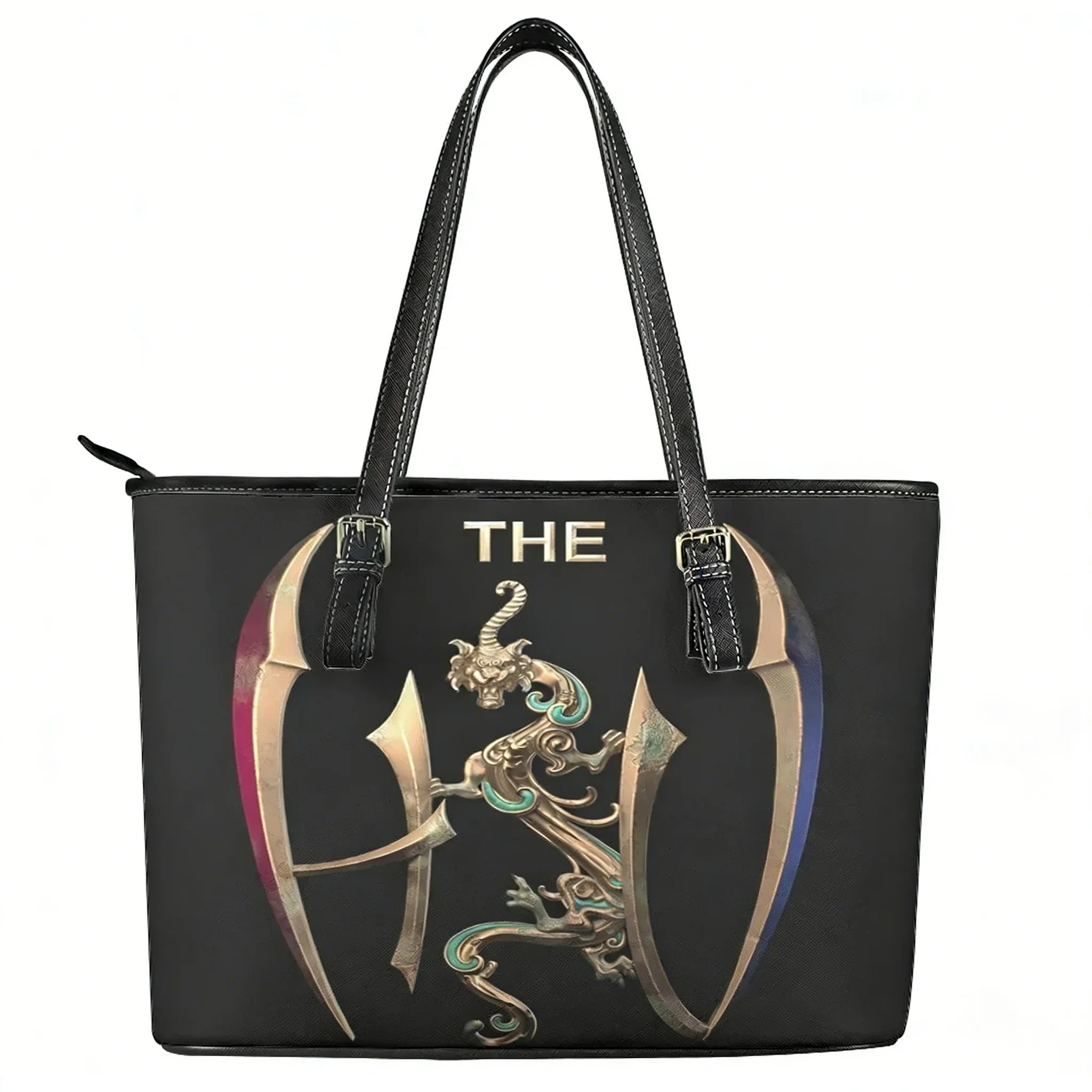 

The Hu band Snow Red Hun Rock Band Totem Custom Handbag Womens MensTote Bag Shoulder Bag Business Leather Purse Travel Bag Gift