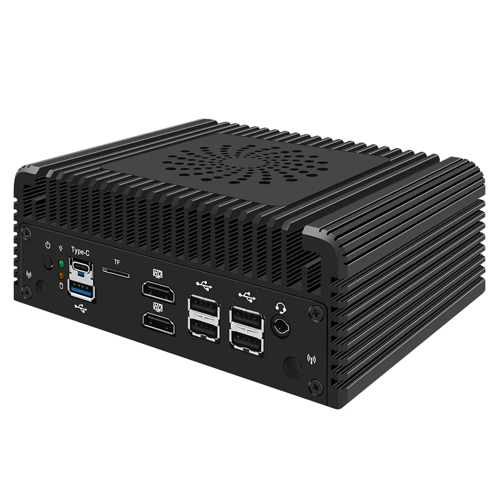 Imagem -06 - Mini pc Firewall de 12a Geração Intel i3 N305 N100 Roteador Macio 2x10g Sfp Mais 2xi226-v 2.5g 2xnvme 2xhd Ddr5 Minipc Nas Servidor Proxmox Novo