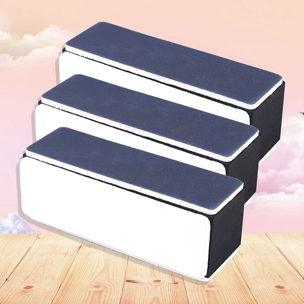 

3 Pcs Nail Buffer Sponge File Polishing Plate Blocks for Natural False Nails Manicure Salon Portable Washable