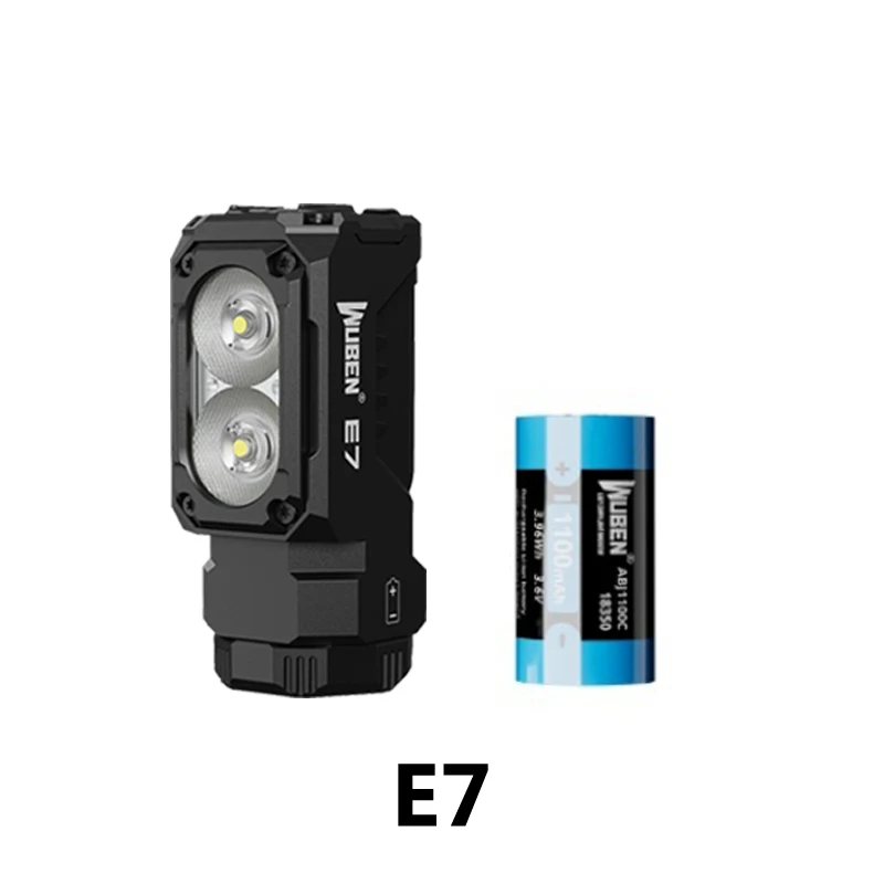 WUBEN E7 wiederaufladbare Stirnlampe, 1800 Lumen, Mimi, tragbar, wasserdicht, magnetisch, EDC-Taschenlampe für Outdoor, Camping, Laufen, Jagd 6