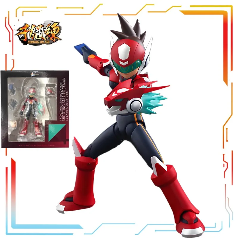 Duizend Waarde Praktijk Originele Afgewerkte Beweegbare Pop Serie Meteor Rockman Anime Action Figure Model Speelgoed Model Cadeaus voor Jongens