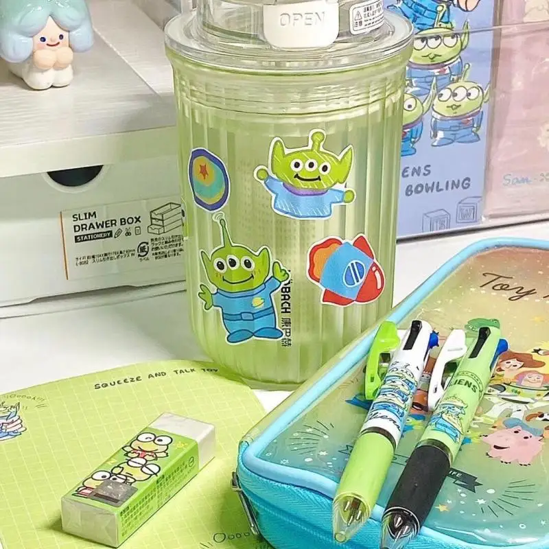 Kawaii Cute Toy Story Pencil Case Cosmetic Bag Stationery Bag Large Capacity Student Desktop Storage Bag Cartoon Gift for Girls