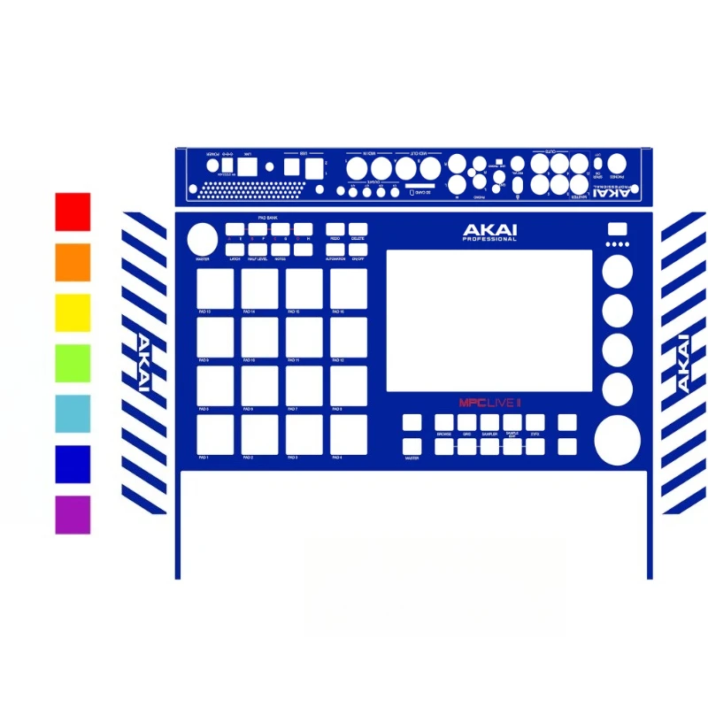 Akai MPC Live II Controller Protective Film, Customizable Pattern, Not An Iron Plate, Not A Machine