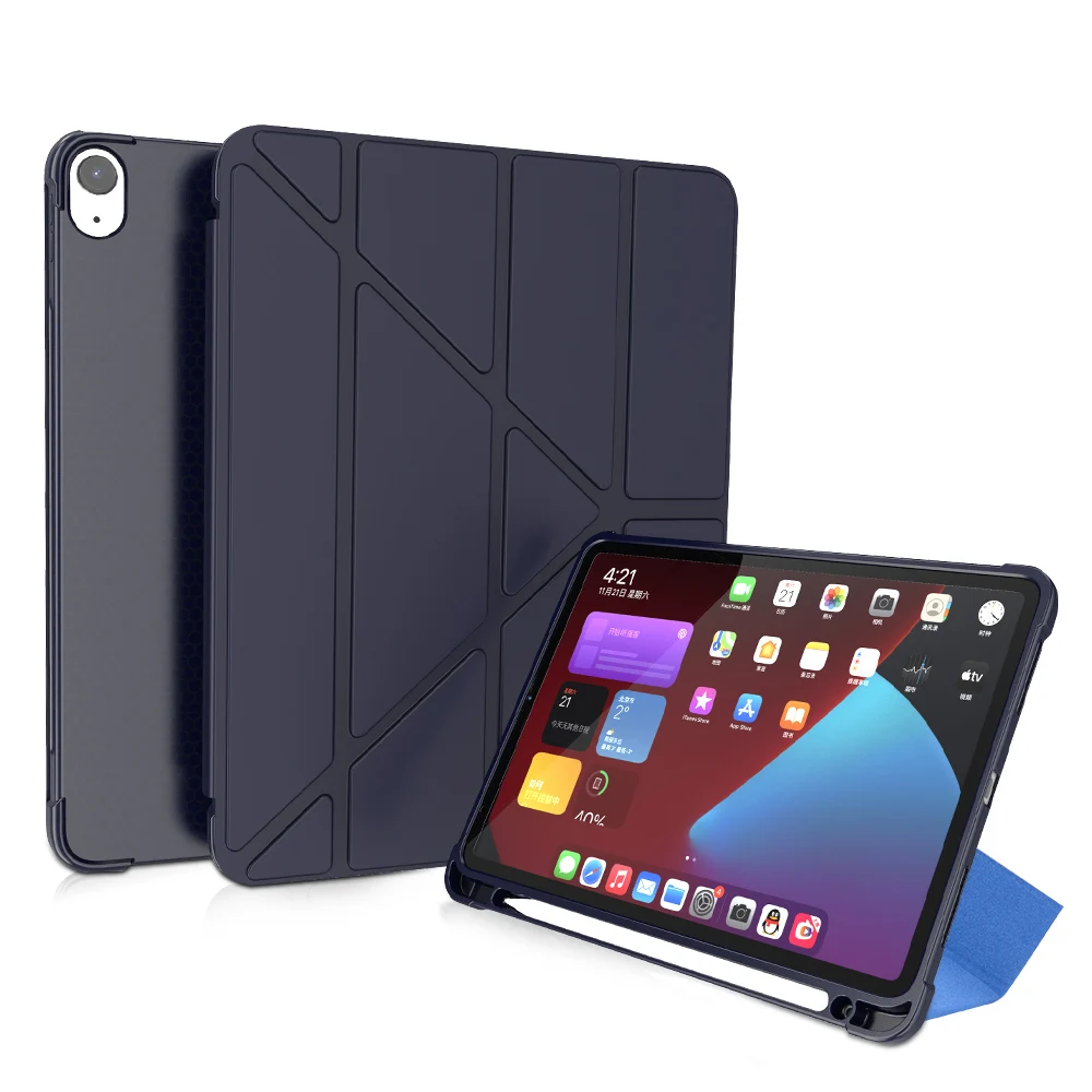 Case For iPad Pro 11 10.5 Air 3 4 10.9 2020 Mini 5 2019 10.2 Smart Cover For iPad 8th 7th 6th Generation Case With Pencil Holder