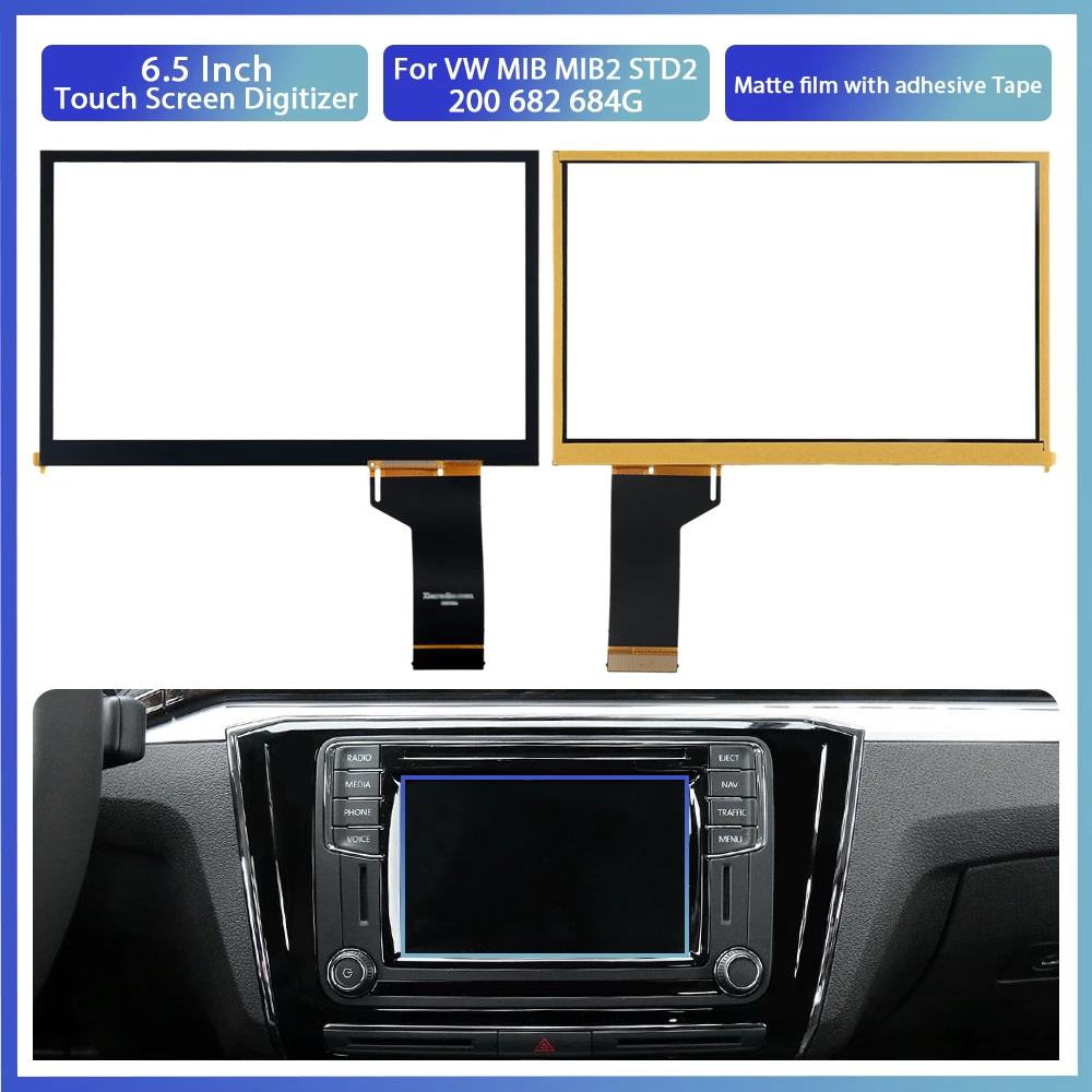 Matt Touch Screen 6.5 inch 40 Pins Fit for VW Golf Polo Jetta Passat CC Tiguan Caddy Amarok MIB2 Discovery Car Radio Multimedia