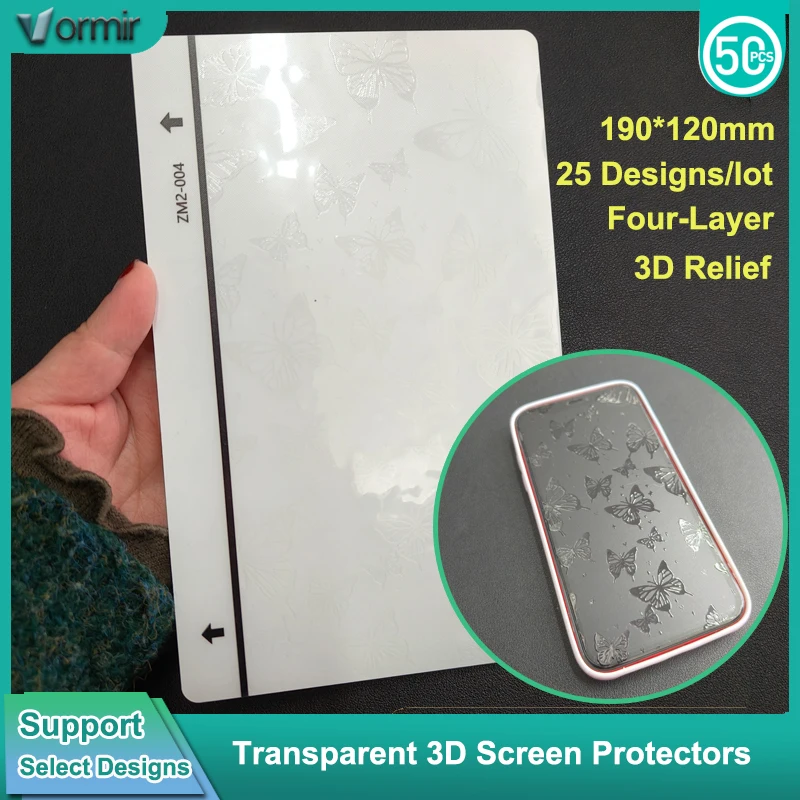 

Матовая пленка VORMIR, 50 шт., для телефонов, гидрогелевая пленка, защитная пленка для изогнутых экранов, для плоттеров-резаков