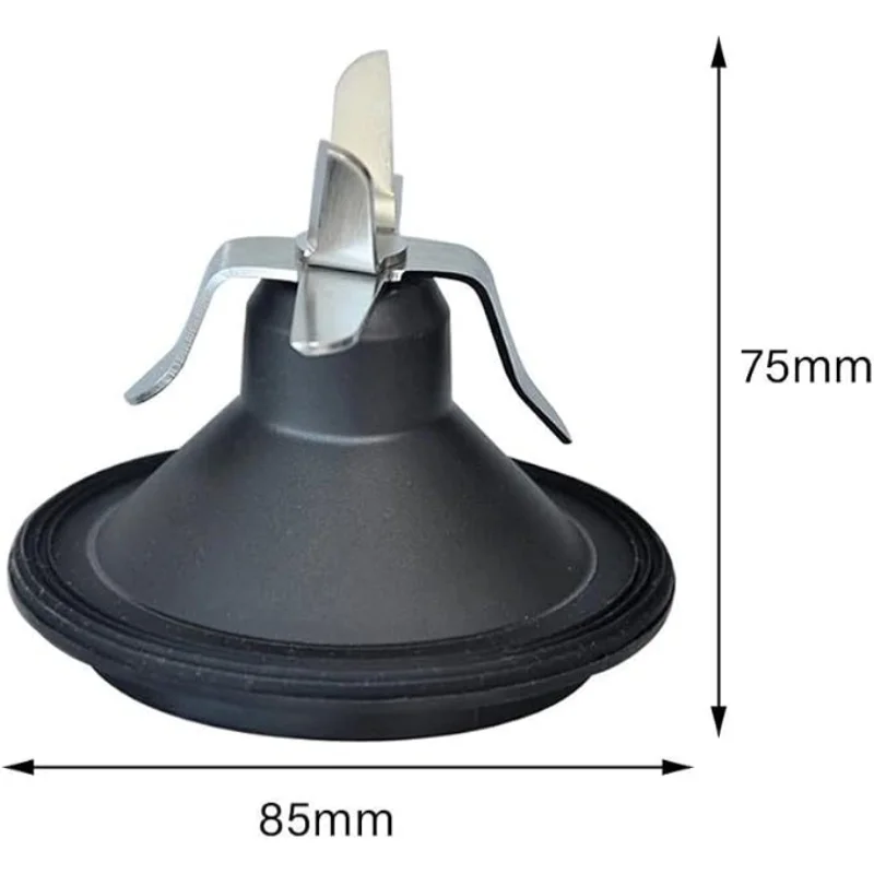 Replacement Blender Blade with Rubber Gasket Ring for Philips Juicer Mixer, Fits HR2093 HR2095 HR2096 HR2097 HR2194 HR2195 HR219 - view 2