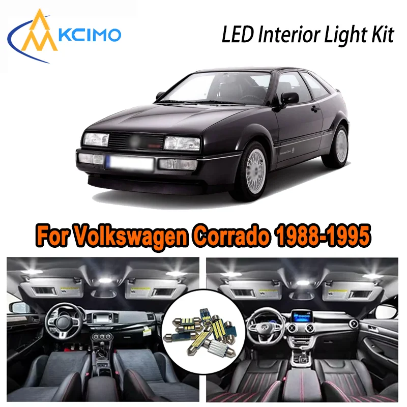 

For Volkswagen Corrado 1988-1995 1990 1991 1992 1993 1994 LED Interior Dome Map Trunk Light Kit Car Led Lamps Canbus No Error