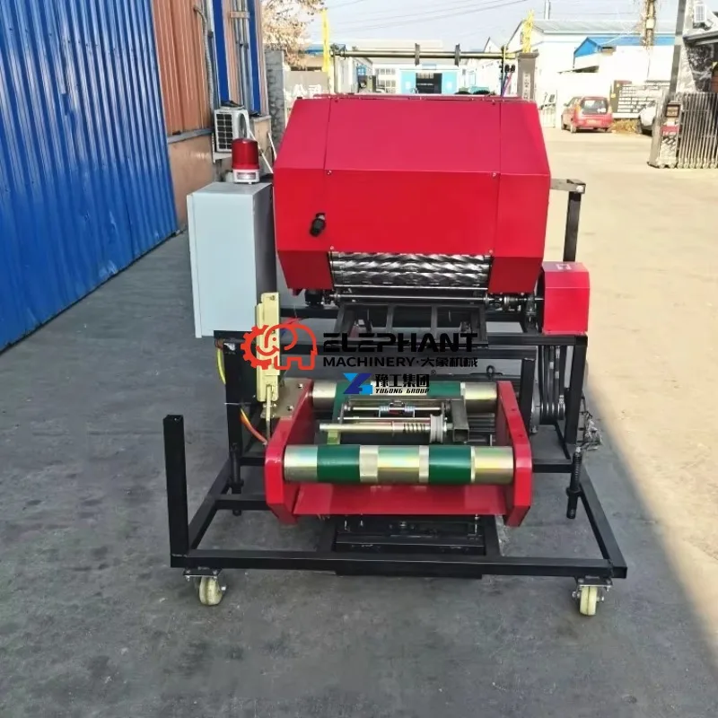 Silage Bale Straw Hay Baler Packing Machine and Wrapper Round Diesel Engine Automatic Super Naiper Grass Silage Baler Machine