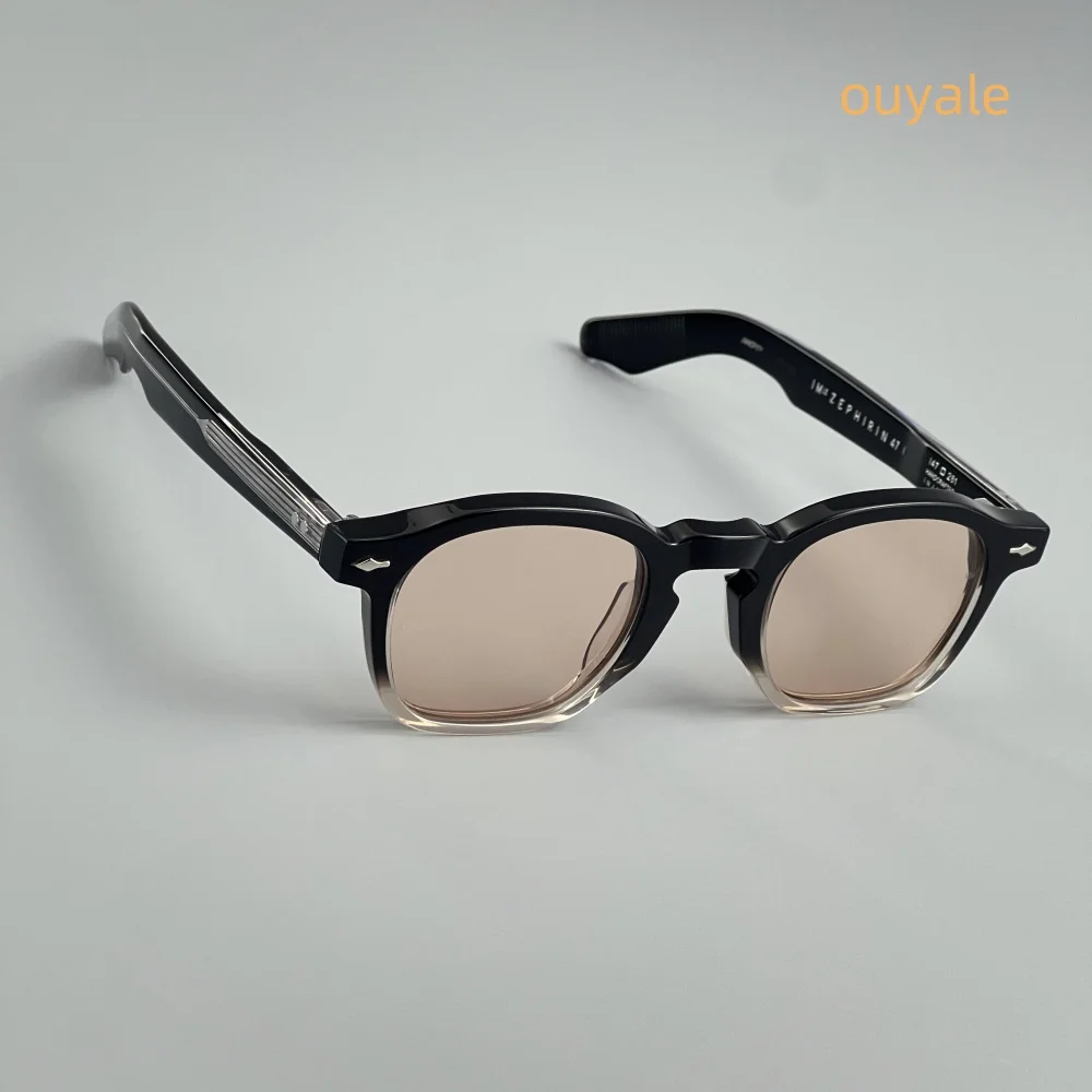 ZEPHIRIN Occhiali da sole rotondi in acetato - Protezione UV400 per uomo e donna, occhiali da sole da esterno di lusso con design di alta qualità