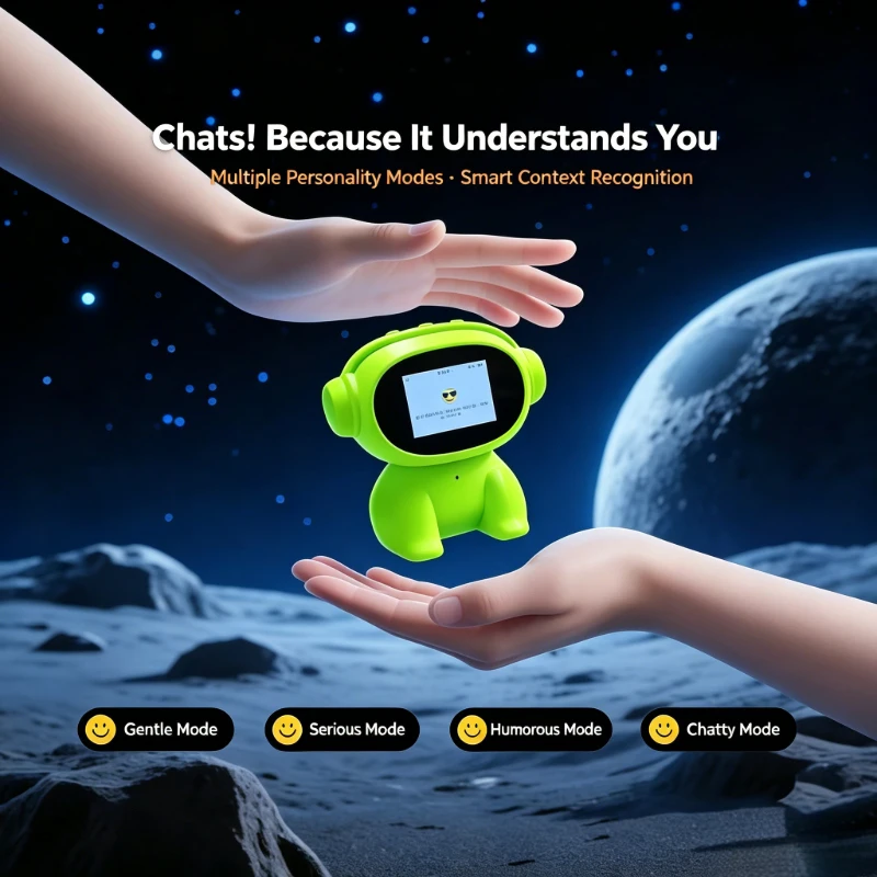 

5th Gen XiaoZhi S3 AI Companion Robot | 2000mAh Battery, Custom AI Persona & Expressions, Smart Interactive Learning Toy for Kid