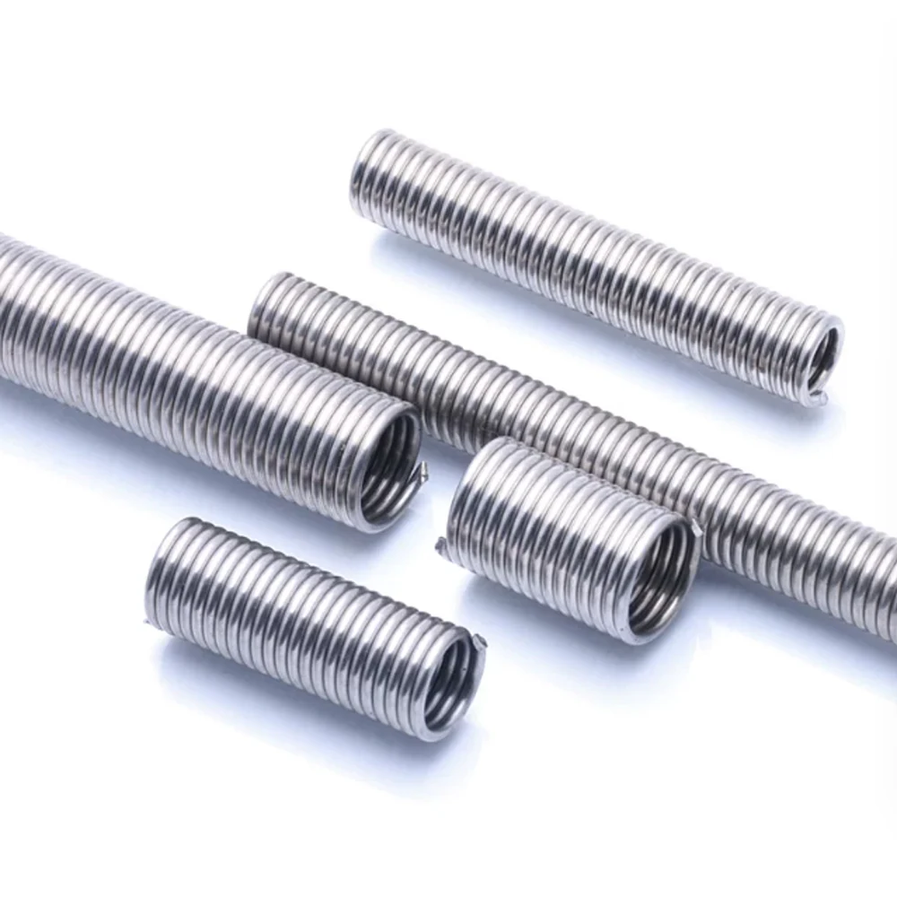 2Pcs Wire Diameter 1.5mm No Hook Pullback Draught Spring Stainless Steel Tension Springs OD 10 12 15mm Length 30mm 35mm-200mm
