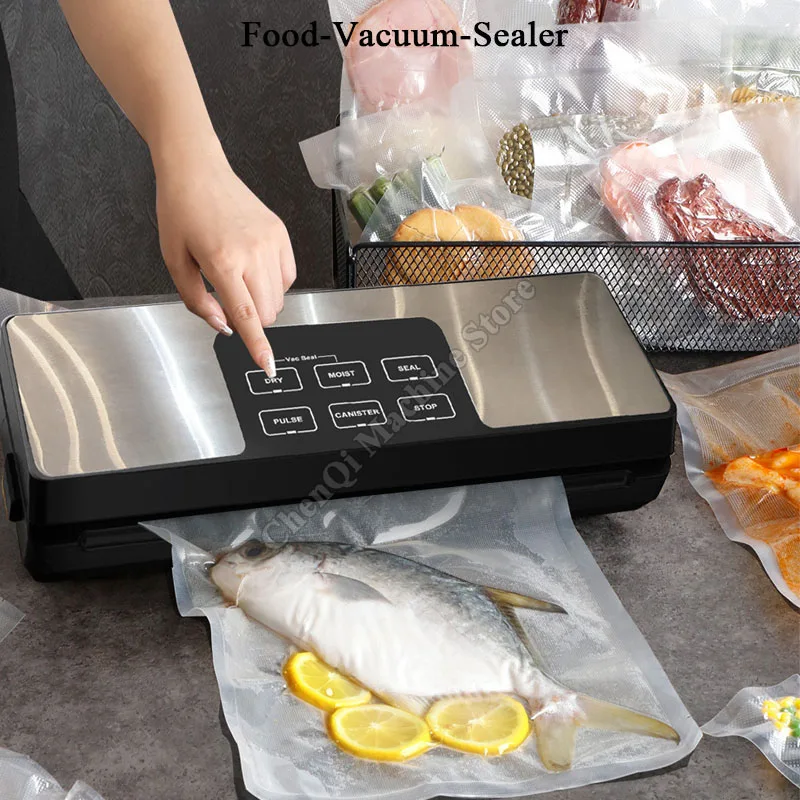 

Food-Vacuum-Sealer Kitchen Hand Held Portable Electric Vacuum Sealer Home Use Wet Dry Dual-Use Plastic Packaging sealing Machine