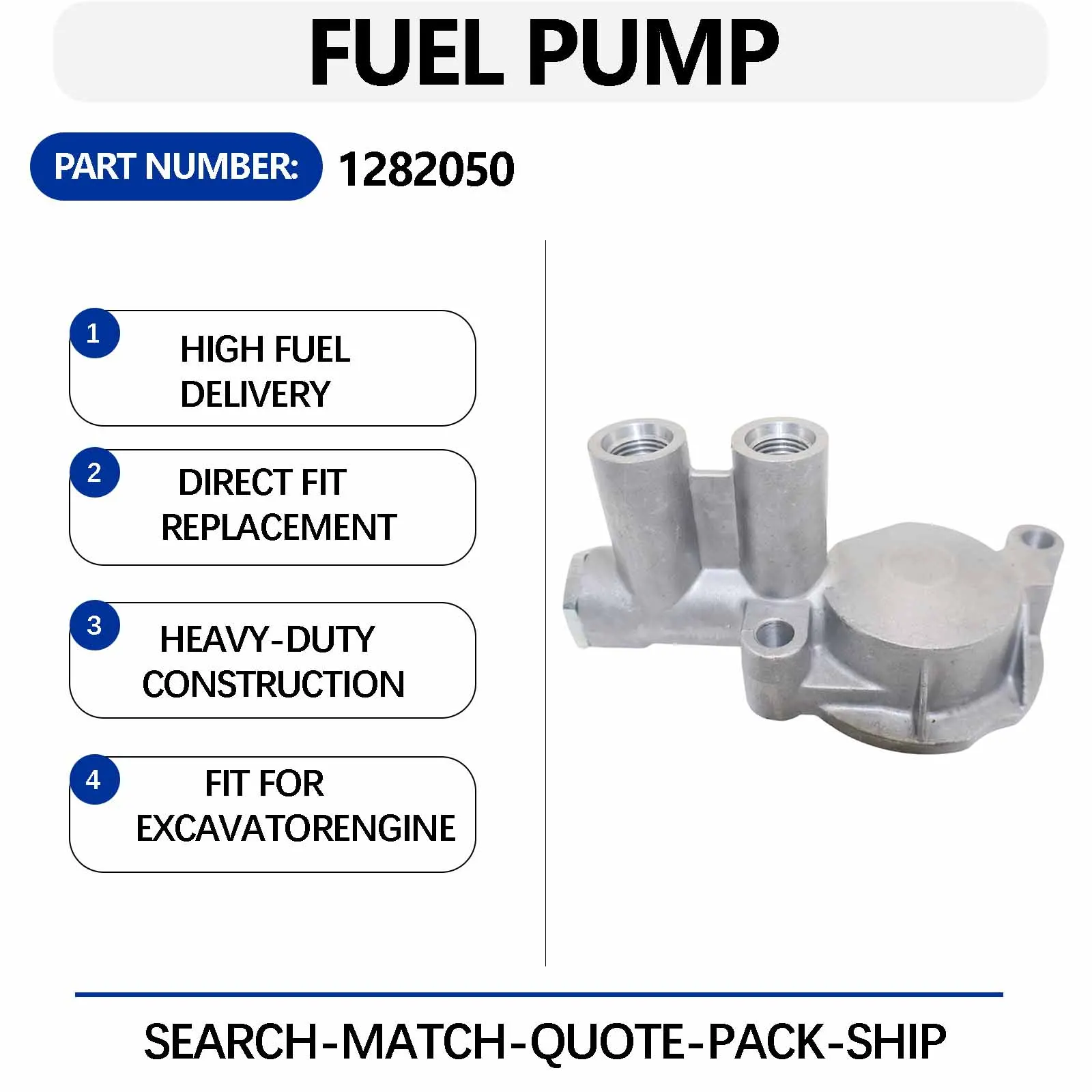 Pump Group Fuel Transfer Pump 128-2050 1282050 For Caterpillar CAT 3126E 3126 3126B Truck