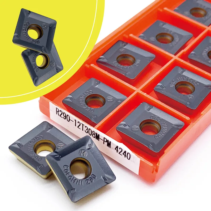 High Quality  R290-12T308M PM 4240 Original Carbide Milling Cutter Tool Turning Insert R290 12T308 PM4240 Blade Machining Steel