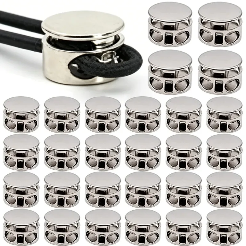 Metal Spring Snap Pig Nose Buckle Clothing Drawstring Pants Elastic Round Pressing Adjustment Buckle DlY Sewing Accessories