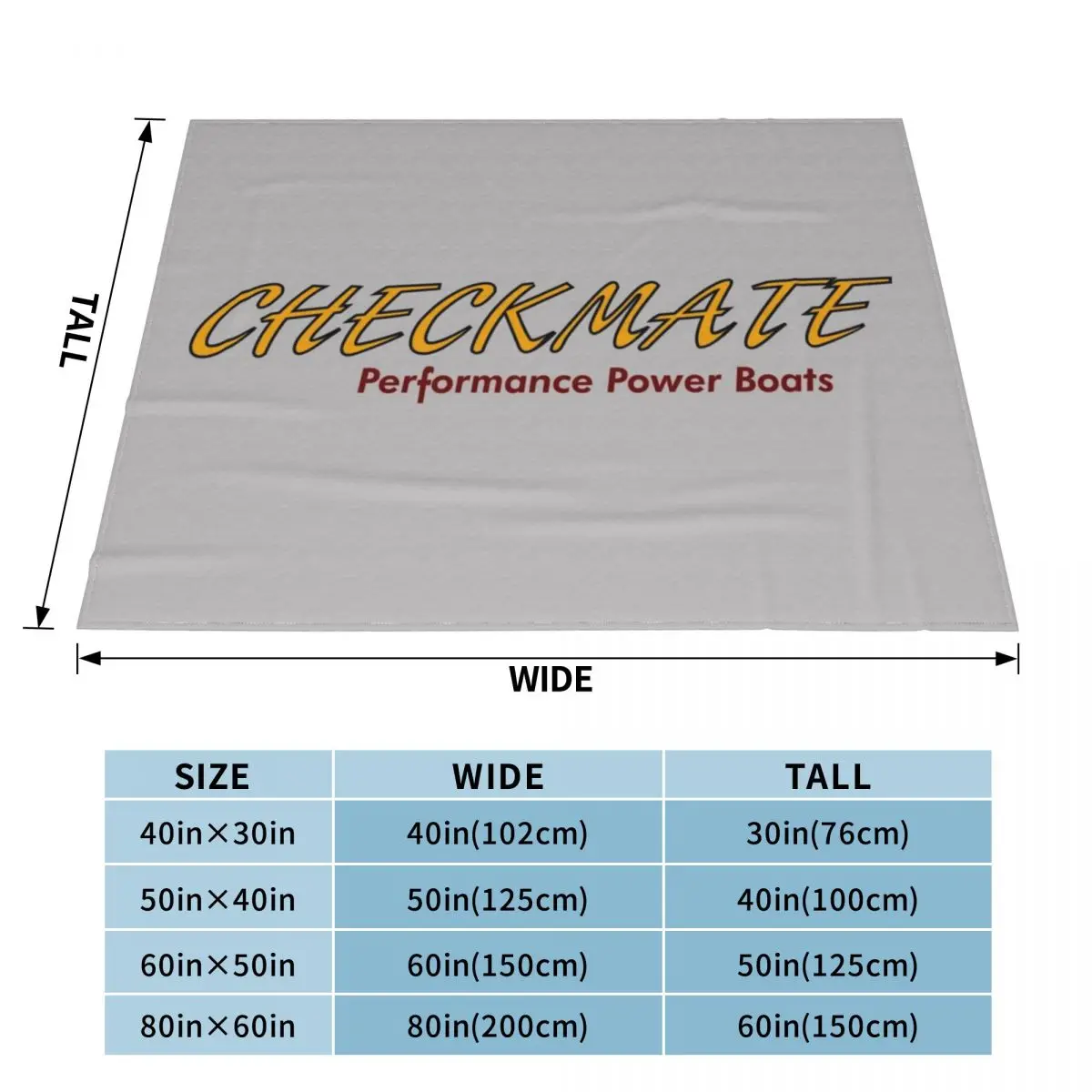 Checkmate Performance Power Boats Throw Blanket heavy blanket to sleep For Sofa Summer Bedding Blankets funny gift