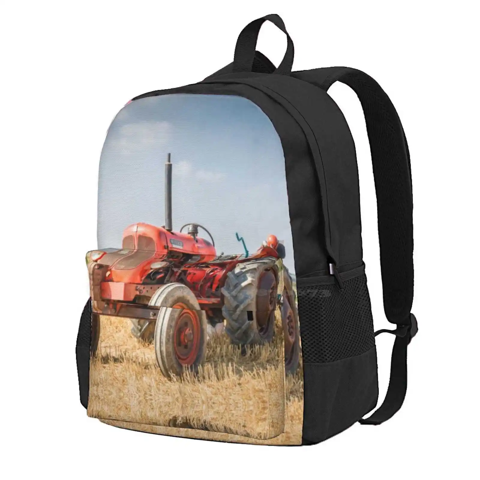 

Universal Three Hot Sale Schoolbag Backpack Fashion Bags Nuffield Universal Three Tractor Red Vintage Agricultural Machine Farm