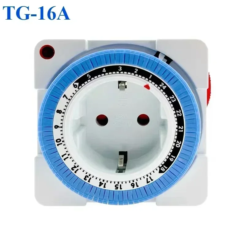 Eu 24hourtimerswitch mechanical grounding timer plug programmable intelligentlyCountdowncycle switchsocketroom automaticpoweroff