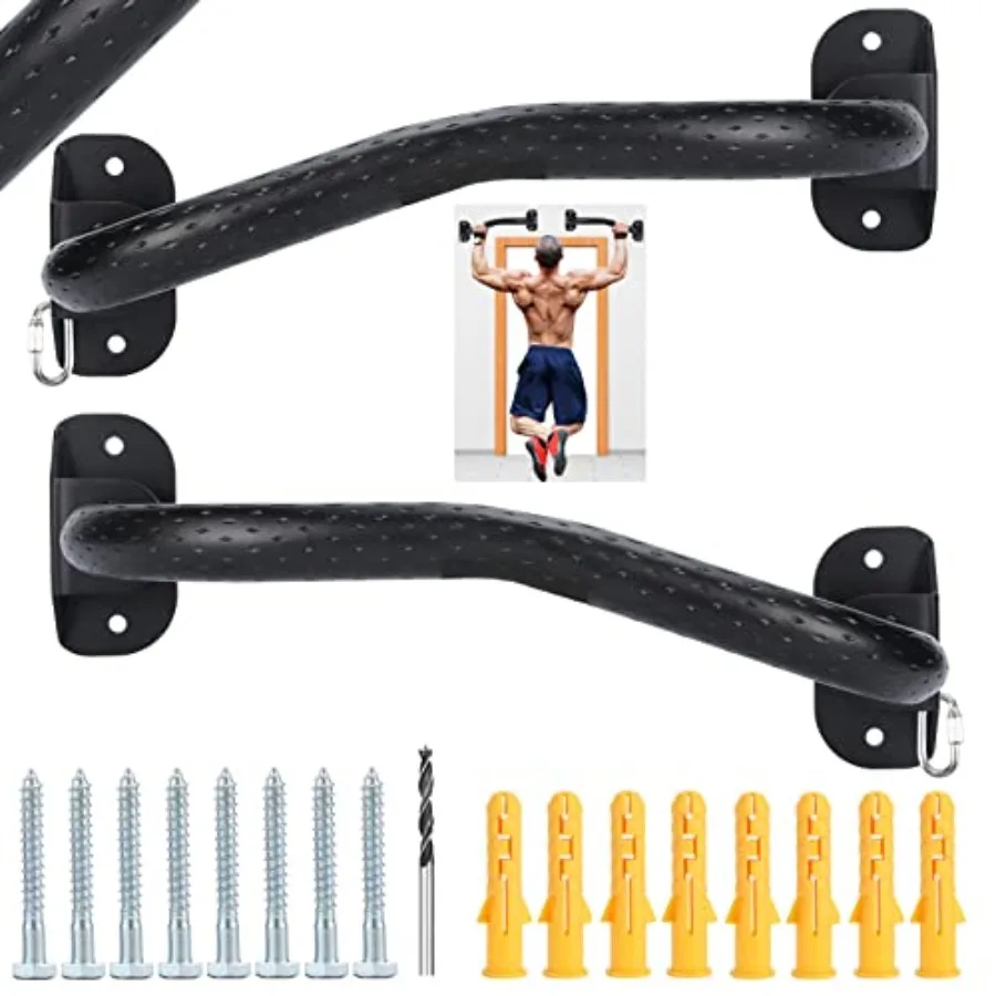 An der Wand montierte Klimmzugstange aus Carbon, 800 lb, verstellbare Breite, Oberkörper-Fitnessstange, Tür, MultiGrip, tragbare Klimmzugstange für den Innenbereich, F