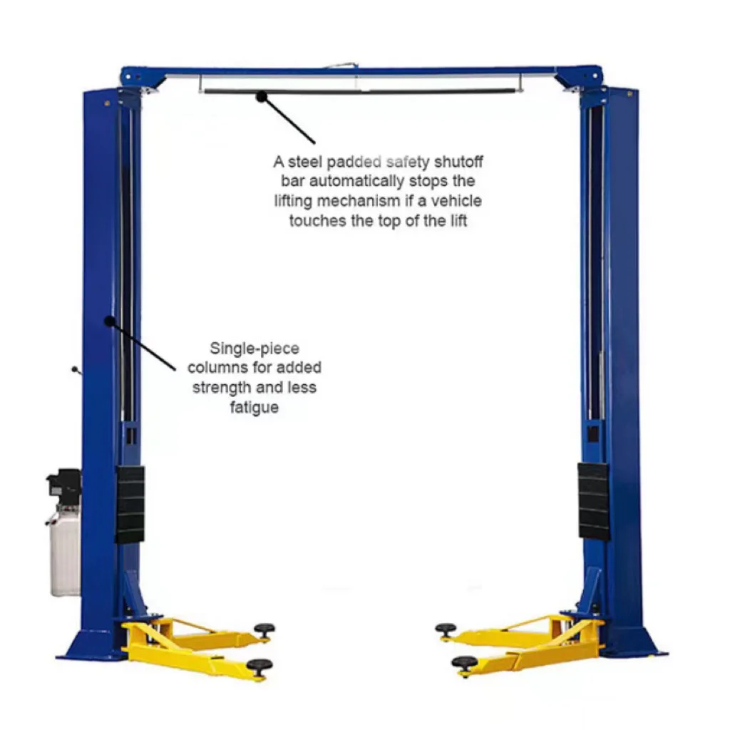 

TPL-4000CM 4000kg Clear Floor Two Post Lift Double Cylinder Hydraulic Car Lift Car Hoist