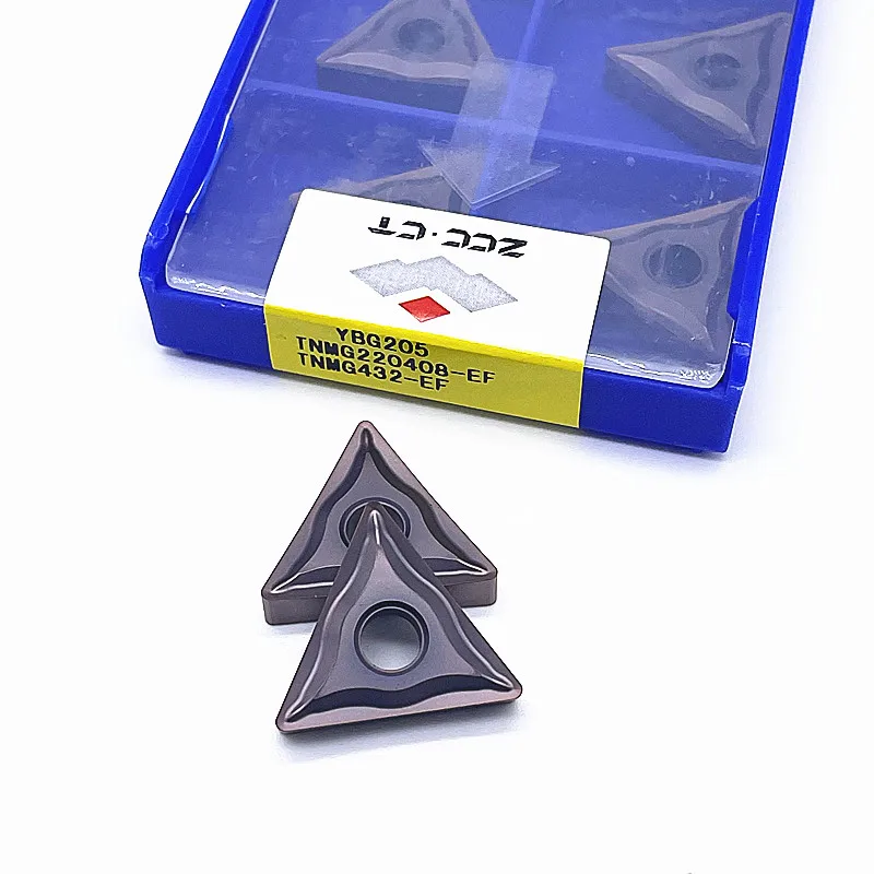 High Quality TNMG160404 TNMG160408 TNMG220404 TNMG220408-EF YBG205 Carbide Inserts TNMG 220408 Stainless Steel Turning Tool
