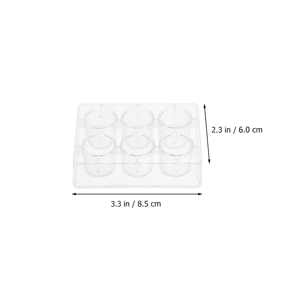 

10 Pcs Hole Board Reaction Plate Experiment Mounting Cell Chemical Element Chemistry Plates Clear Small Plastic Capacity
