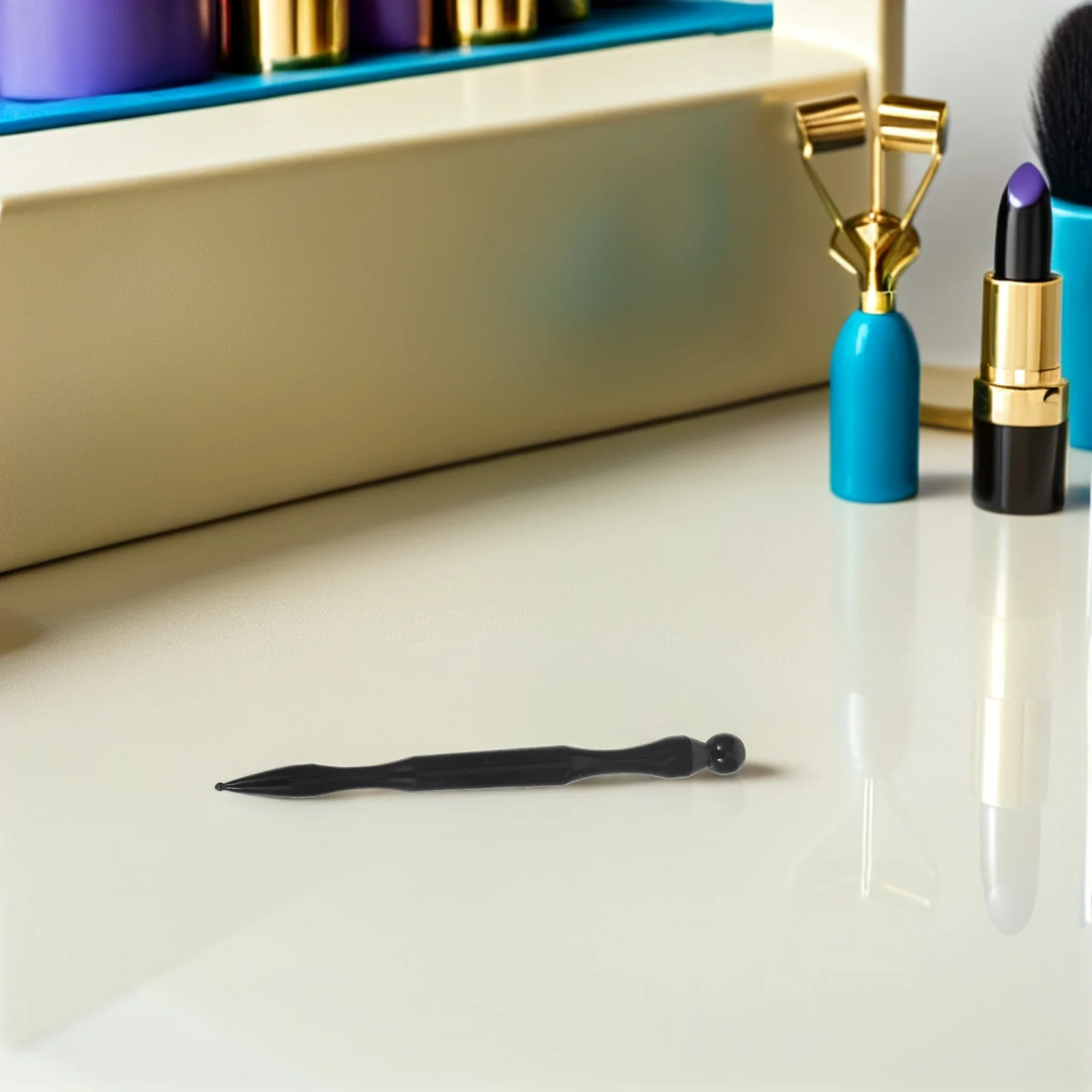 

Dual Head Ear Massage Pen Buffalo Horn Facial Acupuncture Stick Reflexology Deep Tissue Trigger Point Relief Body Massager