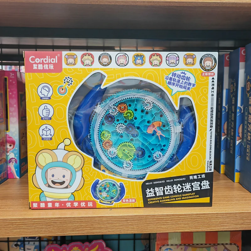 

Набор для творчества Eonal: Модель динозавра, ручная роспись техникой Fluid Painting, деревянный конструктор-лабиринт, игрушка-конструктор из блоков