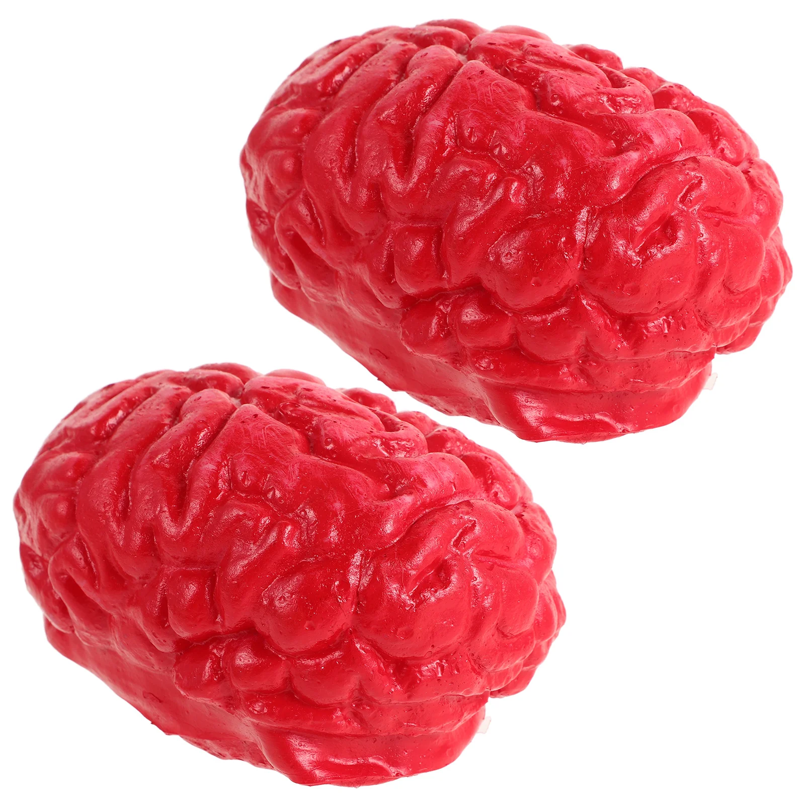 

2Pcs Fake Body Organs Latex Human Brains Halloween Party Decorations Props