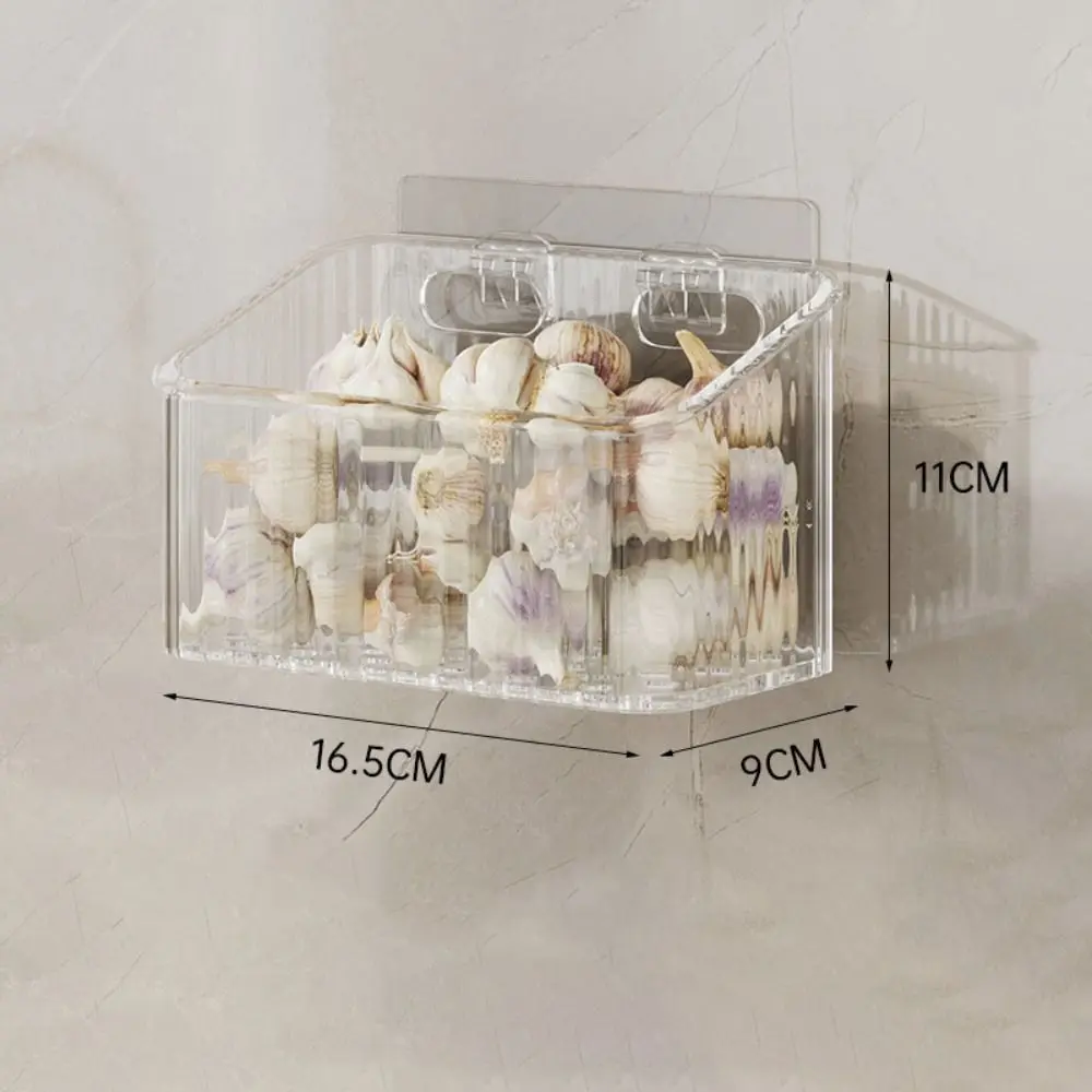

Durable Onion Ginger Garlic Storage Basket Wall Mounted Large Capacity Storage Box Breathable Hanging Basket