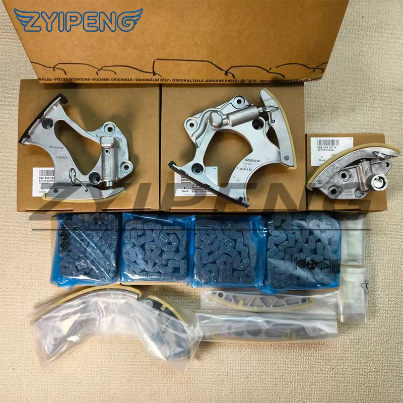 

06E109217AH 06E109218AH Set of Timing Chain Kit For VW Touareg A4 A6 Q5 Q7 A8 06E109507H/D 079109469AM/AL 079109470 06E109465
