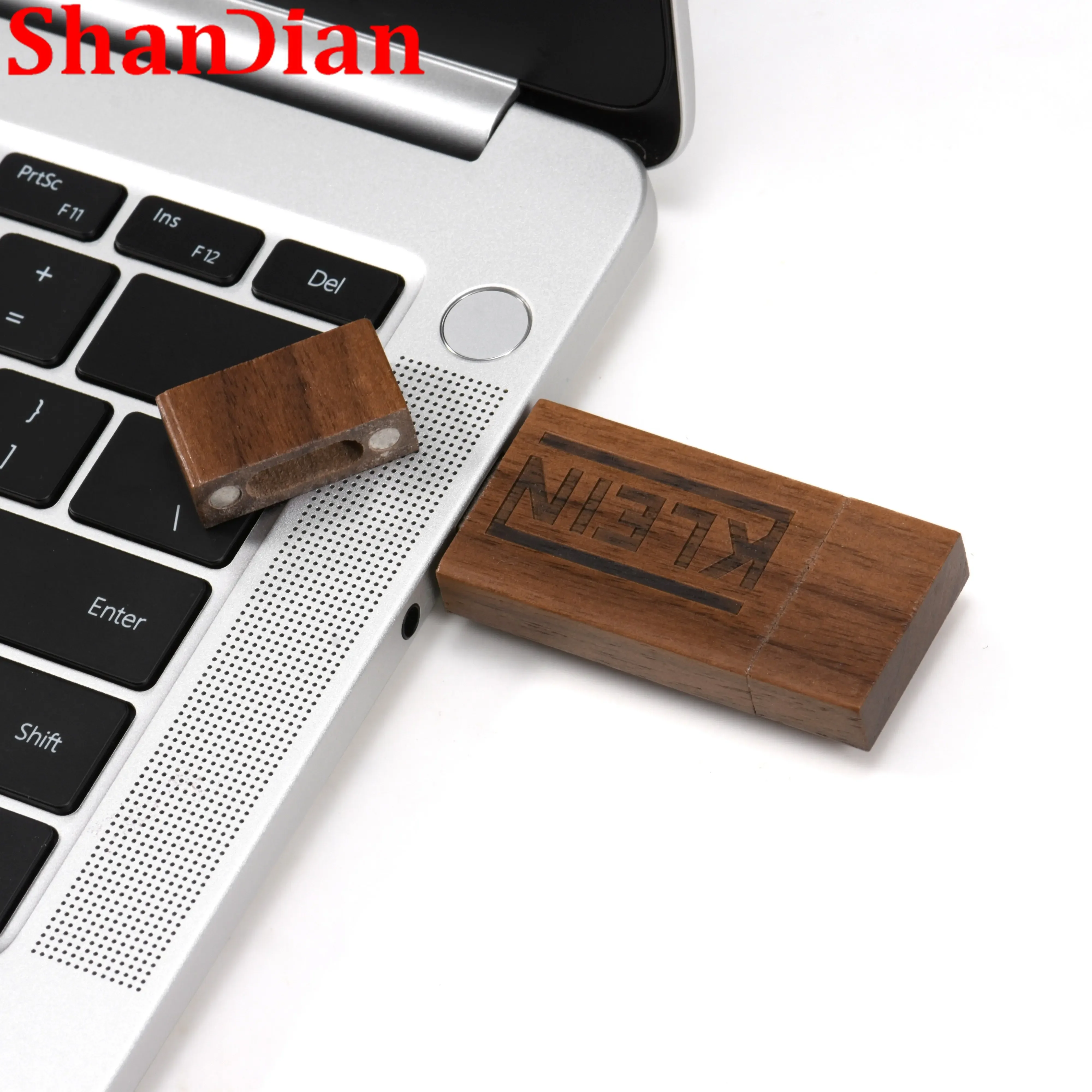 SHANDIAN Free Custom Logo Pendrive 64GB USB 2.0 32GB Wooden OTG U Disk 16GB Flash Drive 8GB Smart Phone Tablet PC Memory Stick