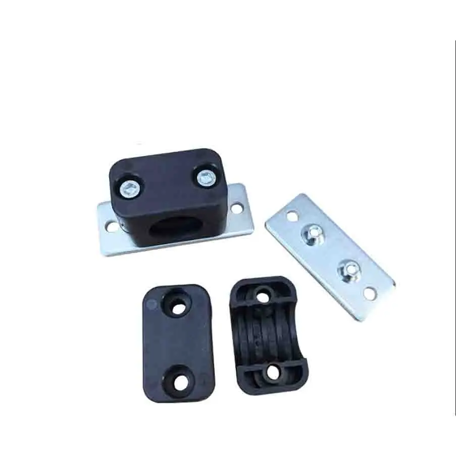 1PC Black Pipe Bolted Plastic Clips Assortment Kit Tube Fastener Clamp for 6-50mm Diameter Pipes 14 Sizes Included