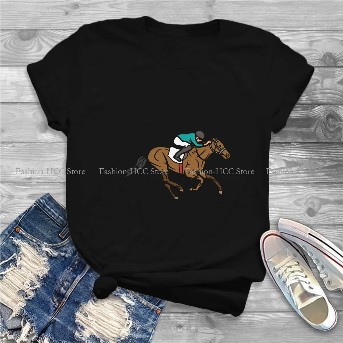 Horse Racing Sports Polyester TShirts I Like Horse Racing Print Homme T Shirt Funny Tops