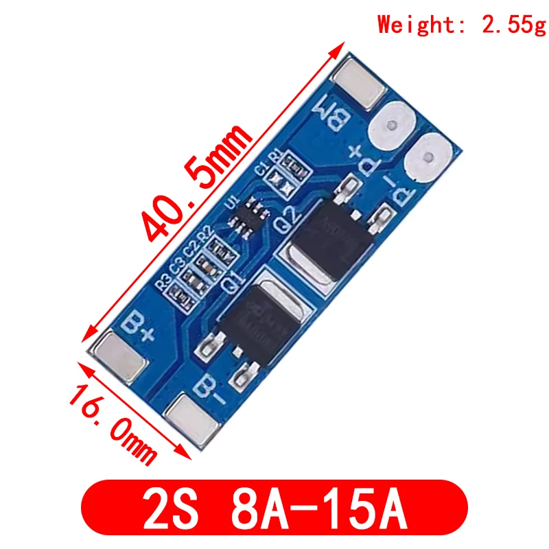 Carte de Protection de Batterie au Lithium, 2S, 3A, 4A, 5A, 8A, 10A, 13A, 20A, 7.4V, 8.4V, Eddie ion 18650, BMS Standard / Balance